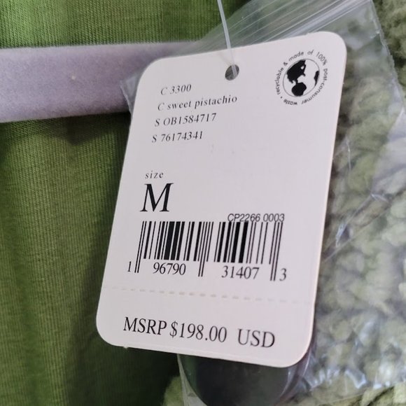 FREE PEOPLE joplin cozy sherpa jacket Sz M NEW - Picture 11 of 11